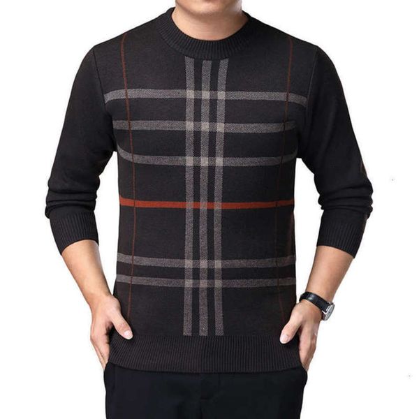 sweater autumn and winter large business dad round neck middle aged men's thickened, White;black
sweater autumn and winter large business dad round neck middle aged men's thickened, White;black