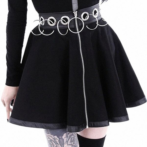 women party gothic punk black zipper hollow out a-line short mini skirt summer skirts q3s0#
women party gothic punk black zipper hollow out a-line short mini skirt summer skirts q3s0#