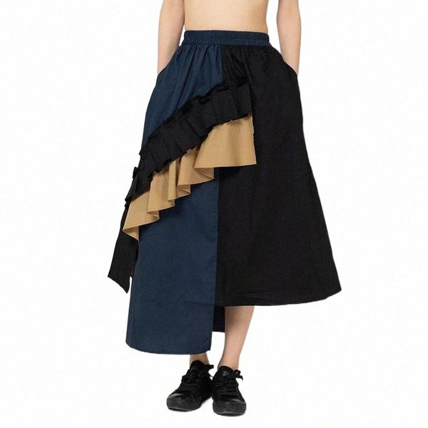 streetwear skirt for women high waist loose patchwork ruffles designer hit color a line mid skirts female 2021 clothing r3ye#, Black
streetwear skirt for women high waist loose patchwork ruffles designer hit color a line mid skirts female 2021 clothing r3ye#, Black