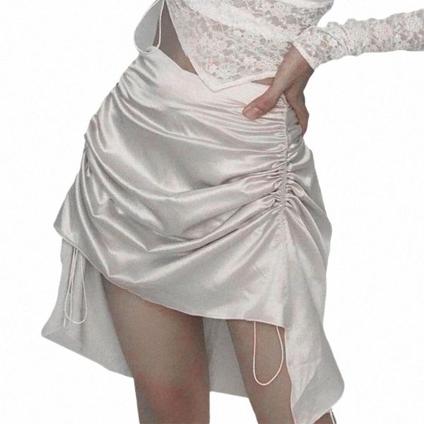 skirts summer women's high low mini skirt fashion waist zip solid color side drawstring ruched for party x10p#, Black
skirts summer women's high low mini skirt fashion waist zip solid color side drawstring ruched for party x10p#, Black