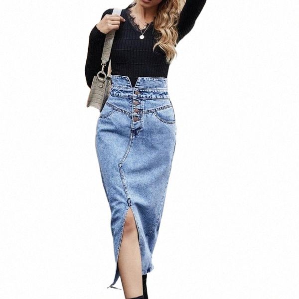 harajuku women's open fork long skirt fashion casual solid color high waist button split denim faldas largas vaqueras skirts j5sv#, Black
harajuku women's open fork long skirt fashion casual solid color high waist button split denim faldas largas vaqueras skirts j5sv#, Black