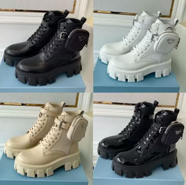designer shoe women boots monolith shiny detachable nylon pouch combat shoes nylon hailf outdoor thick bottom mid-length martin boot, Black
designer shoe women boots monolith shiny detachable nylon pouch combat shoes nylon hailf outdoor thick bottom mid-length martin boot, Black