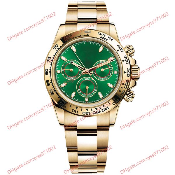 men's watch 40mm green dial asia 2813 automatic m116508 luxury luminous no chronograph gold stainless steel strap sapphire glass foldov, Slivery;brown
men's watch 40mm green dial asia 2813 automatic m116508 luxury luminous no chronograph gold stainless steel strap sapphire glass foldov, Slivery;brown
