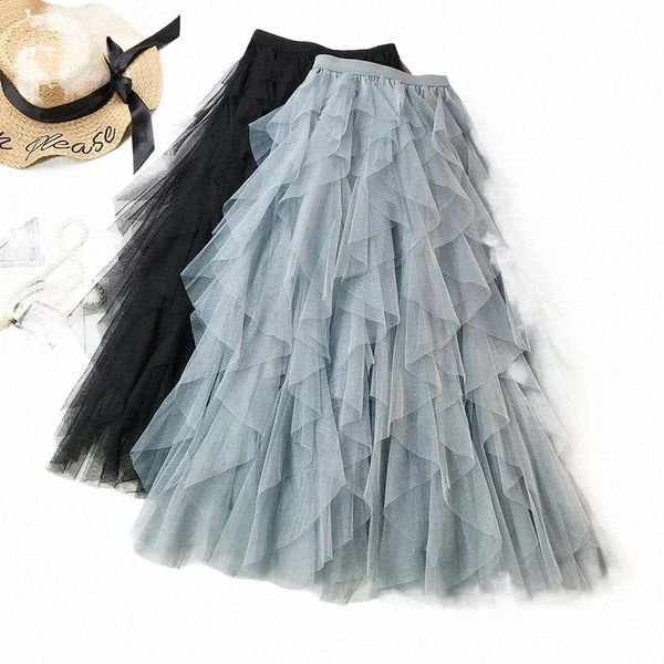 women summer mesh skirt stretch high waist good quality tutu femme faldas jupe saia ruffles skirts k3pa#, Black
women summer mesh skirt stretch high waist good quality tutu femme faldas jupe saia ruffles skirts k3pa#, Black