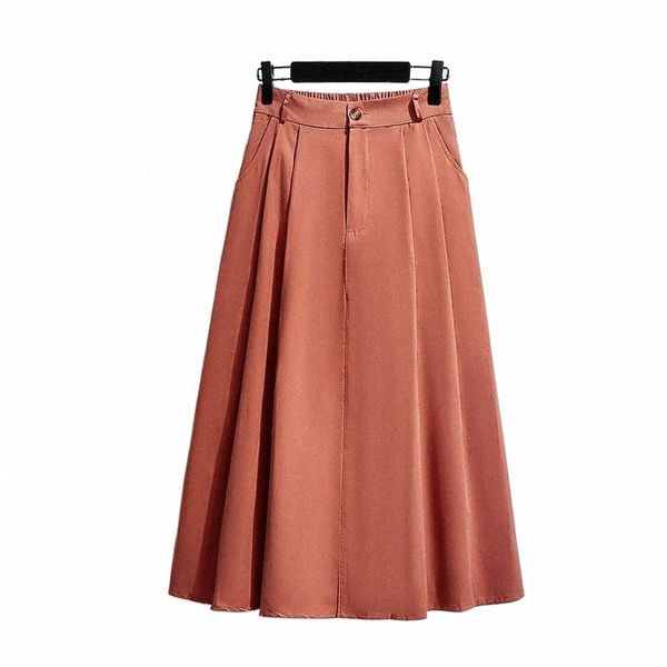 spring summer cotton skirt women preppy style solid casual elegant pocket elastic high waist a-line midi skirts faldas w72o#, Black
spring summer cotton skirt women preppy style solid casual elegant pocket elastic high waist a-line midi skirts faldas w72o#, Black