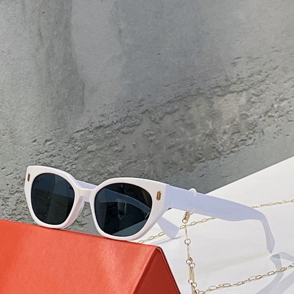 

F Letter Sunglasses fund For Men Women Summer FOL 011 Style Anti-Ultraviolet Retro Plate Full Frame Glasses Random Box