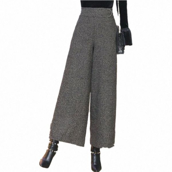 women's pants & capris 2021 autumn winter woolen plaid women zipper high waist ankle-length pant plus size thick wide leg trousers offi, Black;white
women's pants & capris 2021 autumn winter woolen plaid women zipper high waist ankle-length pant plus size thick wide leg trousers offi, Black;white