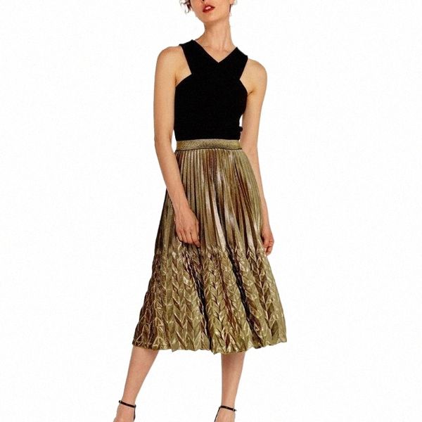 skirts long skirt high waist ladies women summer gilded stretch pleated half-length a-shaped t423 e7gb#, Black
skirts long skirt high waist ladies women summer gilded stretch pleated half-length a-shaped t423 e7gb#, Black