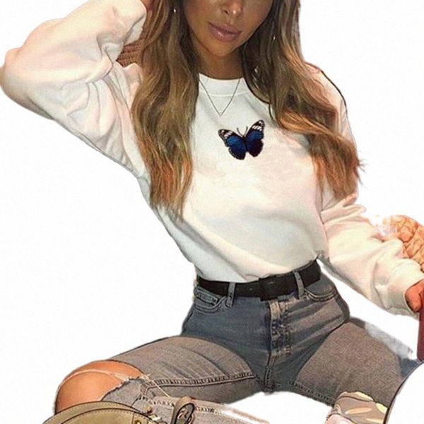 harajuku style sweatshirt fashion butterfly print round neck long sleeve hoodie simply pullover female casual streetwear women's hoodi, Black
harajuku style sweatshirt fashion butterfly print round neck long sleeve hoodie simply pullover female casual streetwear women's hoodi, Black