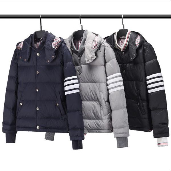 brand fashion men's down jacket long-sleeved thickening autumn and winter windproof cold-proof skiing white goose hooded ladies couple, Black
brand fashion men's down jacket long-sleeved thickening autumn and winter windproof cold-proof skiing white goose hooded ladies couple, Black