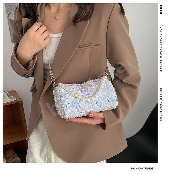 hbp women's shoulder bags 2022 new fashion trendy pearl sequin chain bag party underarm handbag
hbp women's shoulder bags 2022 new fashion trendy pearl sequin chain bag party underarm handbag