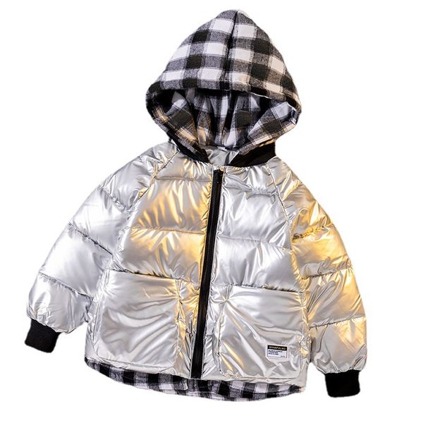 down coat boys' winter padded jacket winter thickened hooded, Blue;gray
down coat boys' winter padded jacket winter thickened hooded, Blue;gray