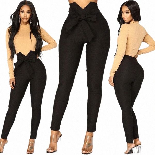 women's pants & capris fashion women high waist casual ladies bowknot long slim skinny bandage elastic pencil trousers with sashes x6oe, Black;white
women's pants & capris fashion women high waist casual ladies bowknot long slim skinny bandage elastic pencil trousers with sashes x6oe, Black;white