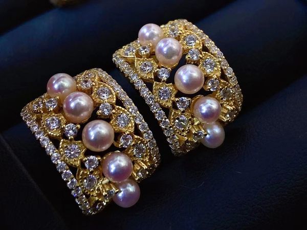 22091701 diamondbox - pearl jewelry earrings ear studs sterling 925 silver circle hook akoya 3-4 mm round lace rhinestone zirconia royal hol, Golden;silver
22091701 diamondbox - pearl jewelry earrings ear studs sterling 925 silver circle hook akoya 3-4 mm round lace rhinestone zirconia royal hol, Golden;silver