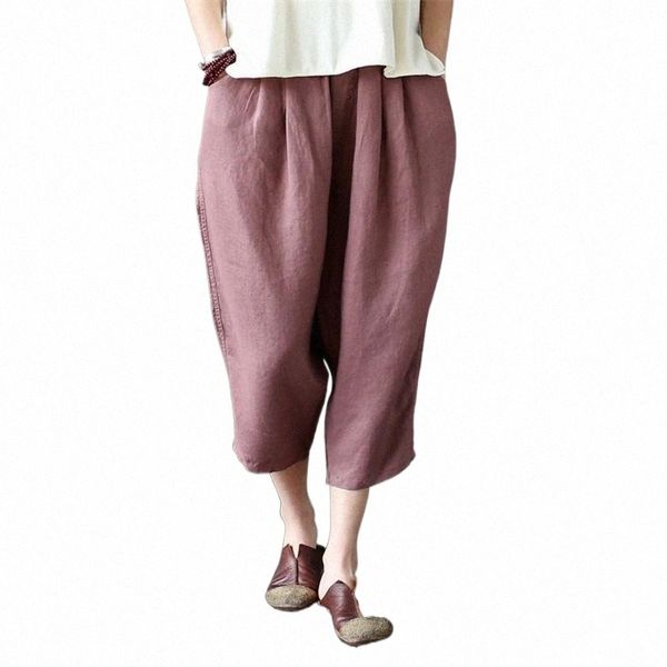 women's pants & capris 2021 autumn summer vintage linen loose women calf-length elastic waist trouser female thin calcas feminina c2mm#, Black;white
women's pants & capris 2021 autumn summer vintage linen loose women calf-length elastic waist trouser female thin calcas feminina c2mm#, Black;white