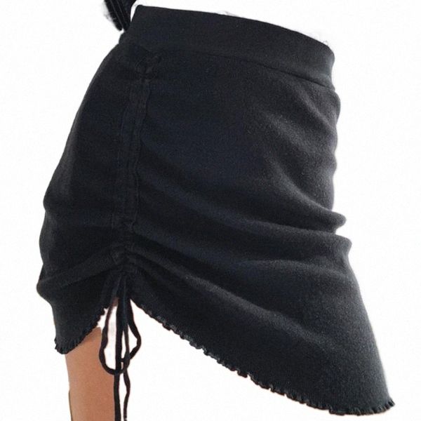 skirts women high waist ruched mini skirt lace up side bow pleated solid color casual short r349#, Black
skirts women high waist ruched mini skirt lace up side bow pleated solid color casual short r349#, Black
