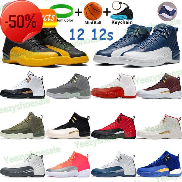 university gold 12 12s mens basketball shoes high sneakers indigo cny black royal blue cherry white dark grey sunrise men sports trainers
university gold 12 12s mens basketball shoes high sneakers indigo cny black royal blue cherry white dark grey sunrise men sports trainers