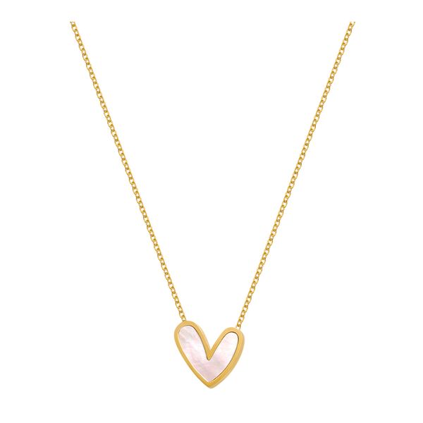 Shell Heart Gold Color Stainless steel Pendant Necklace Lovely Girls' Jewelry Accessories
Shell Heart Gold Color Stainless steel Pendant Necklace Lovely Girls' Jewelry Accessories