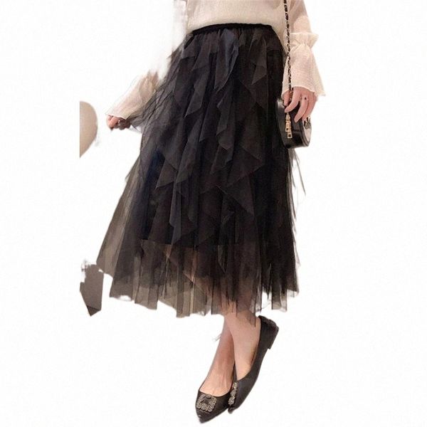 skirts women irregular tulle fashion elastic high waist mesh tutu skirt pleated long midi saias faldas jupe femmle g34o#, Black
skirts women irregular tulle fashion elastic high waist mesh tutu skirt pleated long midi saias faldas jupe femmle g34o#, Black