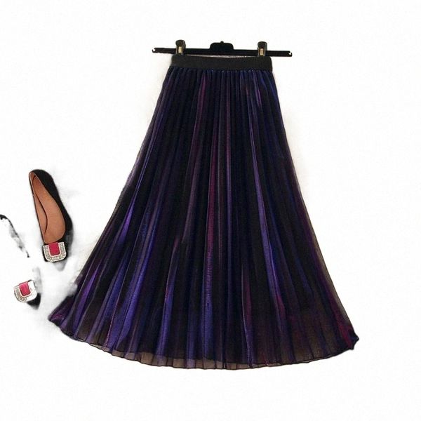 skirts autumn and winter 2021 gradient reflective pleated mesh skirt high waist thin a-line yarn medium length k7a6#, Black
skirts autumn and winter 2021 gradient reflective pleated mesh skirt high waist thin a-line yarn medium length k7a6#, Black