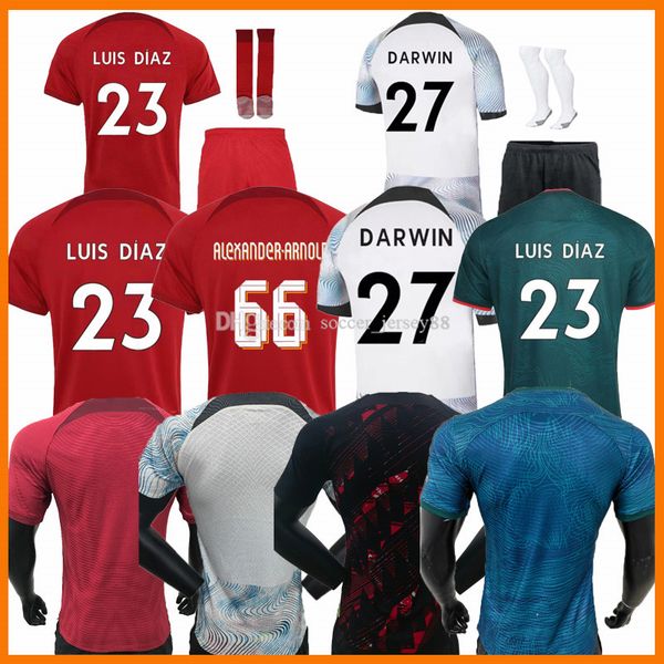 22 23 darwin soccer jerseys home away 3rd third 2022 2023 mohamed diogo luis diaz alexander arnold men kids kits women fans player version f, Black;yellow
22 23 darwin soccer jerseys home away 3rd third 2022 2023 mohamed diogo luis diaz alexander arnold men kids kits women fans player version f, Black;yellow