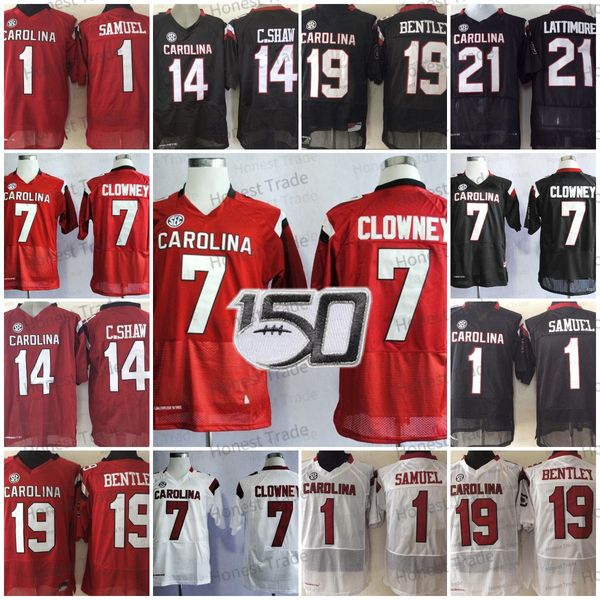 american college football wear south carolina gamecock 1 deebo samuel football jersey 19 jake bentley 7 jadeveon clowney 14 connor shaw men, Black
american college football wear south carolina gamecock 1 deebo samuel football jersey 19 jake bentley 7 jadeveon clowney 14 connor shaw men, Black