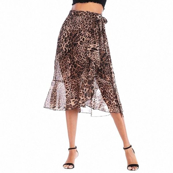 summer leopard print pleated long skirts women plus size ruffles elegant bandage elastic waist beach chiffon midi skirt female p76q#, Black
summer leopard print pleated long skirts women plus size ruffles elegant bandage elastic waist beach chiffon midi skirt female p76q#, Black