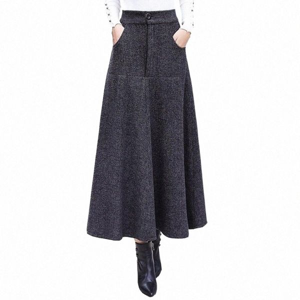 woolen skirt korean vintage autumn winter 2021 striped dress high waist a- line thicken midi long 818f skirts c940#, Black
woolen skirt korean vintage autumn winter 2021 striped dress high waist a- line thicken midi long 818f skirts c940#, Black