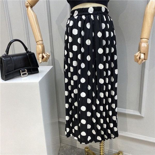 skirts fashion polka dots printed skirt woman 2021 summer style all-match elastic waist pleated loose medium-length p28u#, Black
skirts fashion polka dots printed skirt woman 2021 summer style all-match elastic waist pleated loose medium-length p28u#, Black