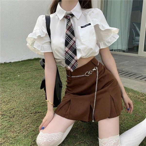 fashion high waist pleated skirt women streetwear summer style korean vintage brown sweet mini harajuku a-line skirts d7mo#, Black
fashion high waist pleated skirt women streetwear summer style korean vintage brown sweet mini harajuku a-line skirts d7mo#, Black