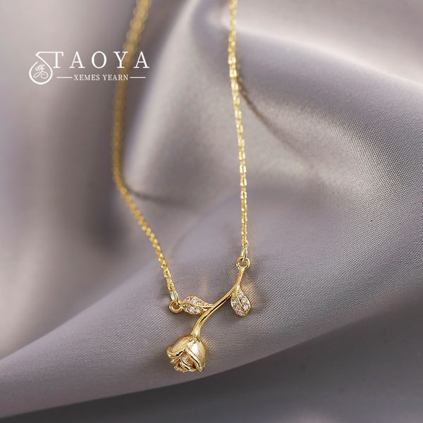 french romantic retro gold colour rose pendant necklace korean fashion jewelry party girl's necklace for womans accessories, Golden;silver
french romantic retro gold colour rose pendant necklace korean fashion jewelry party girl's necklace for womans accessories, Golden;silver