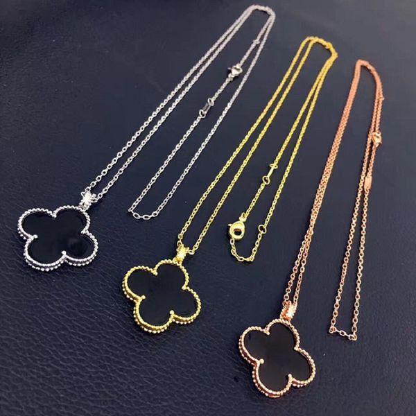 womens designer necklaces big flowers pendant four-leaf clover necklace sweater chain necklace, Silver
womens designer necklaces big flowers pendant four-leaf clover necklace sweater chain necklace, Silver