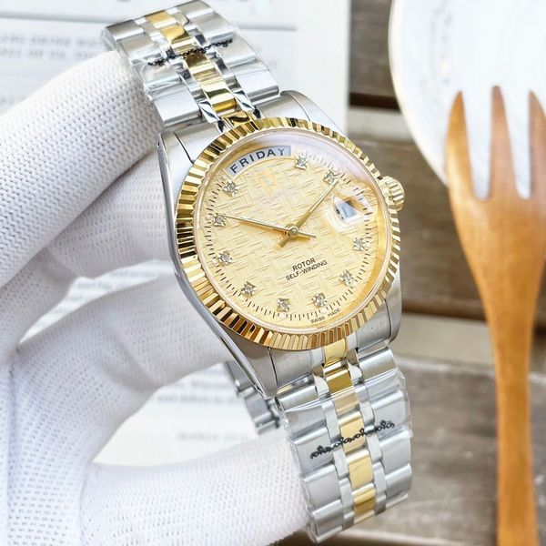 men's watch 36mm prince and princess series m76213 automatic machinery 316 fine steel life waterproof watch calendar montre de luxe, Slivery;brown
men's watch 36mm prince and princess series m76213 automatic machinery 316 fine steel life waterproof watch calendar montre de luxe, Slivery;brown