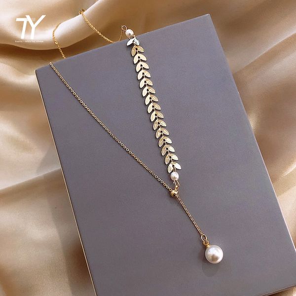 2020 new retro wheat leaf clavicle chain sling accessories korean women's jewelry fashion short necklace party necklace, Golden;silver
2020 new retro wheat leaf clavicle chain sling accessories korean women's jewelry fashion short necklace party necklace, Golden;silver