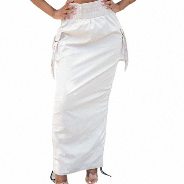 women elastic high waist side ruched drawstring poclets maxi long cargo skirt q39c skirts r2uo#, Black
women elastic high waist side ruched drawstring poclets maxi long cargo skirt q39c skirts r2uo#, Black