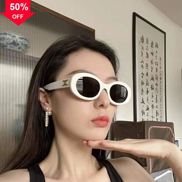 designer sunglasses new triumphal arch women's sunglass tangtang same white oval sunglass cl4s194, White;black
designer sunglasses new triumphal arch women's sunglass tangtang same white oval sunglass cl4s194, White;black
