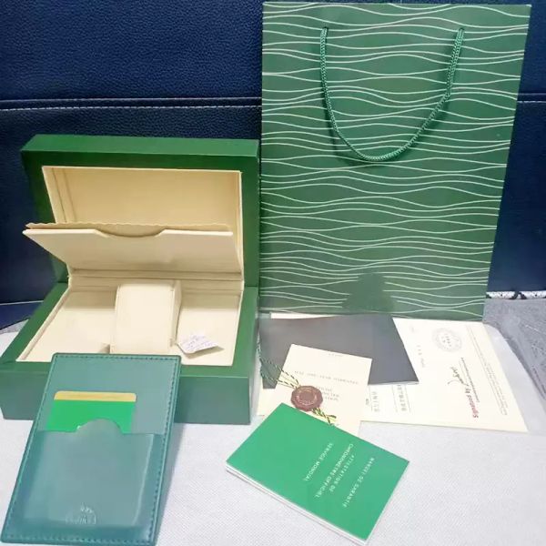 Top Quality Watch Boxes Dark Green Box Gift Wood Case For Fit Rolex Watches Booklet Card Tags Papers Boxes
Top Quality Watch Boxes Dark Green Box Gift Wood Case For Fit Rolex Watches Booklet Card Tags Papers Boxes