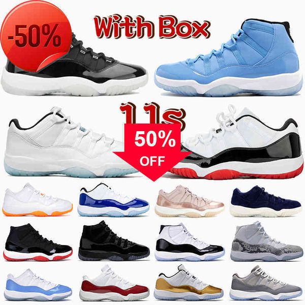 with box 11 11s basketball shoes 25th anniversary low white bred legend blue citrus concord pantone cap and gown men women sneakers trainers, Black
with box 11 11s basketball shoes 25th anniversary low white bred legend blue citrus concord pantone cap and gown men women sneakers trainers, Black