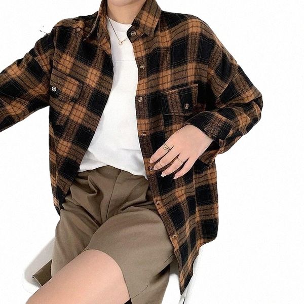 women's blouses & shirts loose plaid women thick autumn long sleeve 2021 female office work wear harajuku style clothings e4ui#, White
women's blouses & shirts loose plaid women thick autumn long sleeve 2021 female office work wear harajuku style clothings e4ui#, White