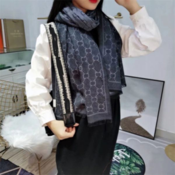 designer scarfs brand women's cashmerefull letter printed scarf luxurious soft touch double-sided scarves warm in winter thickened vers, Blue;gray
designer scarfs brand women's cashmerefull letter printed scarf luxurious soft touch double-sided scarves warm in winter thickened vers, Blue;gray