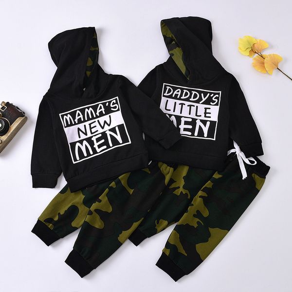 baby clothing set boys sports suit children's army green camouflage daddy's little men mama's new man letter print hooded lon, White
baby clothing set boys sports suit children's army green camouflage daddy's little men mama's new man letter print hooded lon, White