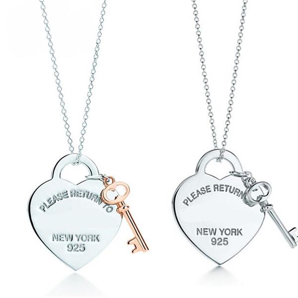 lidu 100%925 sterling silver tif heart lock necklace fashion exquisite clavicle chain jewelry delivery248o
lidu 100%925 sterling silver tif heart lock necklace fashion exquisite clavicle chain jewelry delivery248o