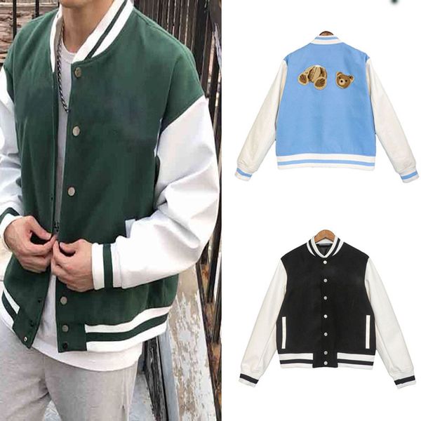 mens baseball bomber jacket leather long sleeve short coat street style white green color designer sweatshirt with pockets 2022 fall ladies, Black;brown
mens baseball bomber jacket leather long sleeve short coat street style white green color designer sweatshirt with pockets 2022 fall ladies, Black;brown
