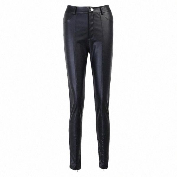 women's pants & capris women mid waist slim fit skinny zipper closure solid color faux leather stretchy lady trousers for autumn winter, Black;white
women's pants & capris women mid waist slim fit skinny zipper closure solid color faux leather stretchy lady trousers for autumn winter, Black;white