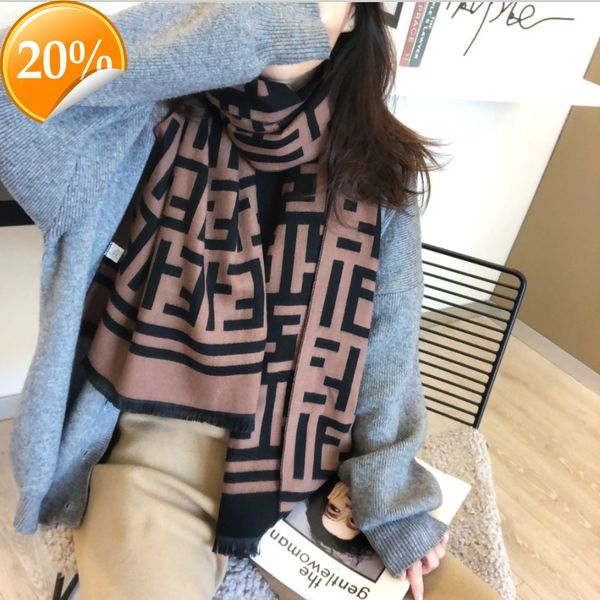 new design scarf women's winter 2022 double f letter cashmere like high-end korean version warm and versatile shawl autumn, Blue;gray
new design scarf women's winter 2022 double f letter cashmere like high-end korean version warm and versatile shawl autumn, Blue;gray