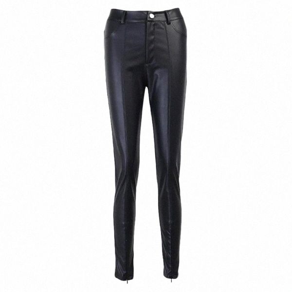 women's pants & capris women mid waist slim fit skinny zipper closure solid color faux leather stretchy lady trousers for autumn winter, Black;white
women's pants & capris women mid waist slim fit skinny zipper closure solid color faux leather stretchy lady trousers for autumn winter, Black;white