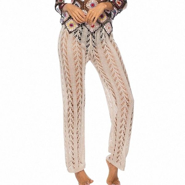 women's swimwear lu's chic crochet knitted solid long bikini swimsuit cover up beach pants bathing suit coverups y6n1#, White;black
women's swimwear lu's chic crochet knitted solid long bikini swimsuit cover up beach pants bathing suit coverups y6n1#, White;black