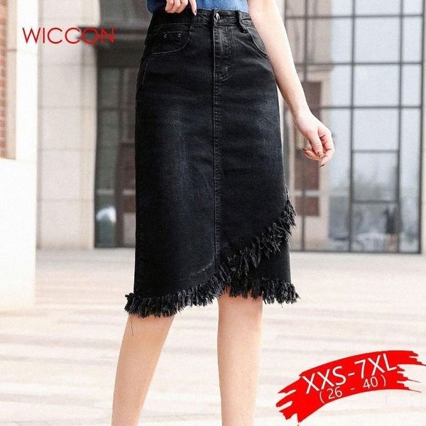 skirts plus size tassel hem wrap overlap black bodycon denim 3xl 5xl 7xl spring women office lady workwear midi f6ji# 
skirts plus size tassel hem wrap overlap black bodycon denim 3xl 5xl 7xl spring women office lady workwear midi f6ji#