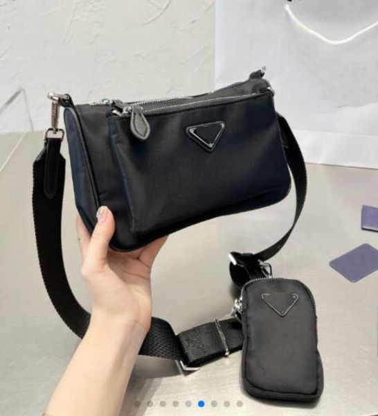 women triad handbag designer black nylon bags wallet 3pcs/set fashion hobo shoulder bag lady tote chains handbags messenger bags purse
women triad handbag designer black nylon bags wallet 3pcs/set fashion hobo shoulder bag lady tote chains handbags messenger bags purse