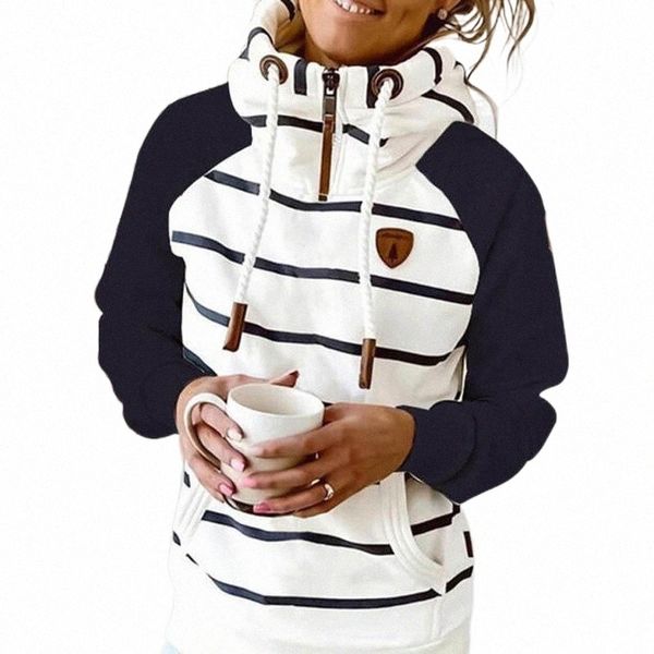 women hoodie stripe hoodies sweatshirt long sleeve clothes pocket zipper female spring thick outwear women's & sweatshirts o9n4#, Black
women hoodie stripe hoodies sweatshirt long sleeve clothes pocket zipper female spring thick outwear women's & sweatshirts o9n4#, Black